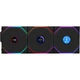 Комплект вентиляторов Lian Li UNI Fan TL WIRELESS LCD 120-3 Black (G99.12TLLCD1W3B.00) - изображение 1