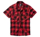 Сорочка чоловіча фланелева з коротким рукавом Brandit 3XL red/black (4032.41.3XL) - зображення 1