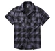 Рубашка мужская фланелевая с коротким рукавом Brandit 3XL black/grey (4032.28.3XL) - изображение 1