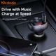 Автомобильный Bluetooth FM-трансмиттер McDodo CC-5950 72W USB-A + USB-C с дисплеем и быстрой зарядкой Black - изображение 4