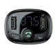 FM-трансмиттер Baseus T Shaped S-09A Bluetooth MP3 плеер 2 USB порта 5В 3.4А черный - изображение 6