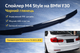 Спойлер на крышку багажника BMW F30 3 Series Sedan M4 Style черный глянец ABS 2012-2018 - изображение 1