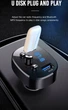 FM-трансмиттер с Bluetooth и зарядкой 3.1A два USB Type-A 18Вт черный XO BCC02 - изображение 8