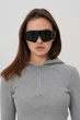 Жіночі Стильні Сонцезахисні Поляризаційні Окуляри Visor Black (8056309) - изображение 1