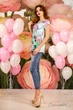 Жіноча футболка з мікромасла вільного крою Charm of Summer Seventeen XXL-3XL Ментоловий (2000000060996) - изображение 2
