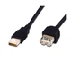 Кабель - удлинитель ASSMANN USB 2.0 (AM - AF) 3.0m мама - папа черный - изображение 2