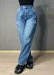 Джинсы женские It’s Basic 2952-10S5 skater baggy бананы рваные 40 синие - изображение 7