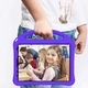 Чехол STR EVA с ручкой и подставками для Apple iPad Air 5 (10.9" экран) Летучая мышка, детский Purple - изображение 6
