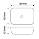 Раковина у ванну накладна Mixxus Premium DIVERSE-0112 MARBLE 455х325х135 мм MP6543 - зображення 8
