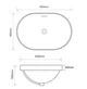 Раковина врезная на столешницу Mixxus Premium ELLIPSE-1601 600х400х190 мм с переливом MP6569 - изображение 4