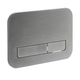 Панель змиву KOER KT-0609-07 240x160x7mm пластикова, кнопка лінійна (колір графіт) (KR6133) - изображение 1