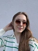 Овальні сонцезахисні окуляри Honey Fashion Accessories коричневий (20к037) - изображение 2