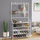 Універсальна вішалка для одягу New simple floor clothes rack size 60X29.5X151 см Білий - изображение 1