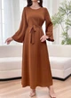Жіночий Костюм (сукня+кардіган) SHEIN 920292-3 S коричневий (2000005248924) - зображення 3