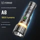 Ліхтар ручний YEMAO YM-A8, W5050, LED+SMD жовтий, червоний, АКБ 21700, Power Bank, ЗП Type-C, магніт - зображення 2