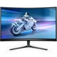TFT 27' Philips 27M2C5200W, VA, вигнутий, 280Hz, 0,3 ms, 2xHDMI, DP, HAS, Pivot, чорно-сірий - изображение 1