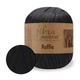FibraNatura Raffia, Чорний №116-12, літня пряжа для сумок, капелюшків, декору, 40г/90м, 100% віскоза - зображення 1