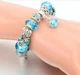 Браслет со стразами в стиле Пандора PANDORA Blue Stone Charm 19 см - изображение 2
