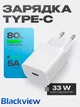 Блок живлення 33W зарядний пристрій USB Type-C адаптер для смартфона зарядка мережна універсальна блочок Blackview - зображення 1