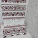 Вафельні рушники "Вишивка" кухонні Textile 35*75 см білі з червоним - зображення 1