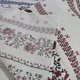 Вафельні рушники "Вишивка" кухонні Textile 35*75 см білі з червоним - зображення 3