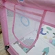Детский раскладной манеж Avko 120x180см Pink с ковриком и шариками - изображение 6
