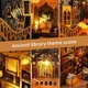 Конструктор Magic Library TSZH227 — DIY румбокс “Волшебная библиотека” с подсветкой, 3D деревянный пазл, книжный ограничитель, декоративный миниатюрный домик - изображение 7