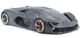 Коллекционная детализированная металлическая модель автомобиля Lamborghini Terzo Millennio Bburago серая 1:24 - изображение 2