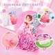 Набор для творчества Poke Craft «Сад принцесс» Jar Melo – 3D DIY, тканевая аппликация, стразы, конструктор, для детей 4+ - изображение 3