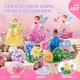 Набор для творчества Poke Craft «Сад принцесс» Jar Melo – 3D DIY, тканевая аппликация, стразы, конструктор, для детей 4+ - изображение 7