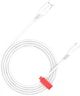 Кабель Canyon Onwire 18TP USB-A to USB-C 2 м 18W TPE White (CNS-AC18SC20W) - изображение 1