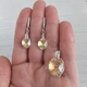 Набір прикрас Hand Made із кристалами-хамелеонами Swarovski кольору Crystal AB - зображення 2