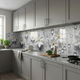 Кухонная панель жесткая ПЭТ, с двухсторонним скотчем 62 х 205 см (толщина 1,2 мм), белые цветы с каплями росы(ПЭТ1_tx369) - изображение 7