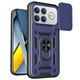 Чохол Fiji Camera Defence для Poco F8 Ultra бампер із захистом камери та підставкою Dark Blue - зображення 1