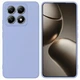 Чехол Fiji Full Soft Premium для Xiaomi 14T Pro противоударный бампер с микрофиброй Violet - изображение 1