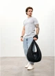 Чоловіча сумка Sambag HOBO WEAVE чорна(SB_0CEC824E4625) - зображення 6