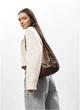 Женская сумка Хобо из экокожи SAMBAG Шоколадный (5437030813) - изображение 3