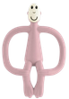 Gryzak kojący Matchstick Monkey ze szczoteczką Małpka Pastelowo - Różowy (MM-T-010) (705604684617) - obraz 2