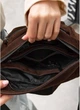 Жіноча поясна сумка бананка з натуральної замші SAMBAG Коричневий (546203821) - зображення 12