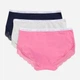 Набор трусиков слипов женских хлопковых Tommy Hilfiger 333662582 S 3 шт Розовый/Серый/Темный синий (1159858284) - изображение 5