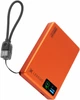 Повербанк магнитный MagSafe 10000 mAh 15W 20W PowerBank для айфона магсейф максейв для Apple iPhone 12 13 14 15 16 17 эпл ультратонкий Type-C с дисплеем быстрая беспроводная и проводная зарядка Qi Orange LEXEGO HDL-10-OR - изображение 7