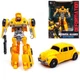 Робот трансформер Bumblebee Жук зі зброєю, 17 см, іграшка Transformer машина робот для дітей - зображення 1