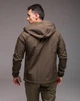 Куртка вітрівка чоловіча водонепроникна на флісі Soft Shell 2XL хакі 3749758s5 - изображение 7