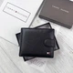 Чоловічий гаманець TOMMY HILFIGER натуральна шкіра 11 × 9,5 см Чорний (LUX1417) - зображення 1