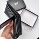 Мужской кошелек MONTBLANC натуральная кожа 10,5 × 8,5 см Черный (LUX1432) - изображение 3