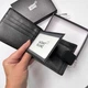 Мужской кошелек MONTBLANC натуральная кожа 10,5 × 8,5 см Черный (LUX1432) - изображение 4