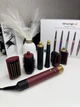 Стайлер для волос 6в1 Airwrap HS08 Red Velvet / Gold+ расческа фуксия - изображение 3
