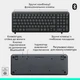 Набор клавиатура мышь Logitech беспроводной серый 3699х1399х22 мм (684112) - изображение 5