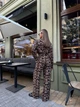 Костюм женский прогулочный леопард коричневого цвета 37535 One Size - изображение 5