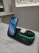 Безпровідна зарядка 4 в 1 Apple Watch iPhone AirPods, Бездротова Док-станція, Нічник Бездротовий зарядний пристрій Apple - зображення 1